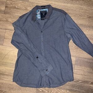 Blue Guess slim fit button down XL